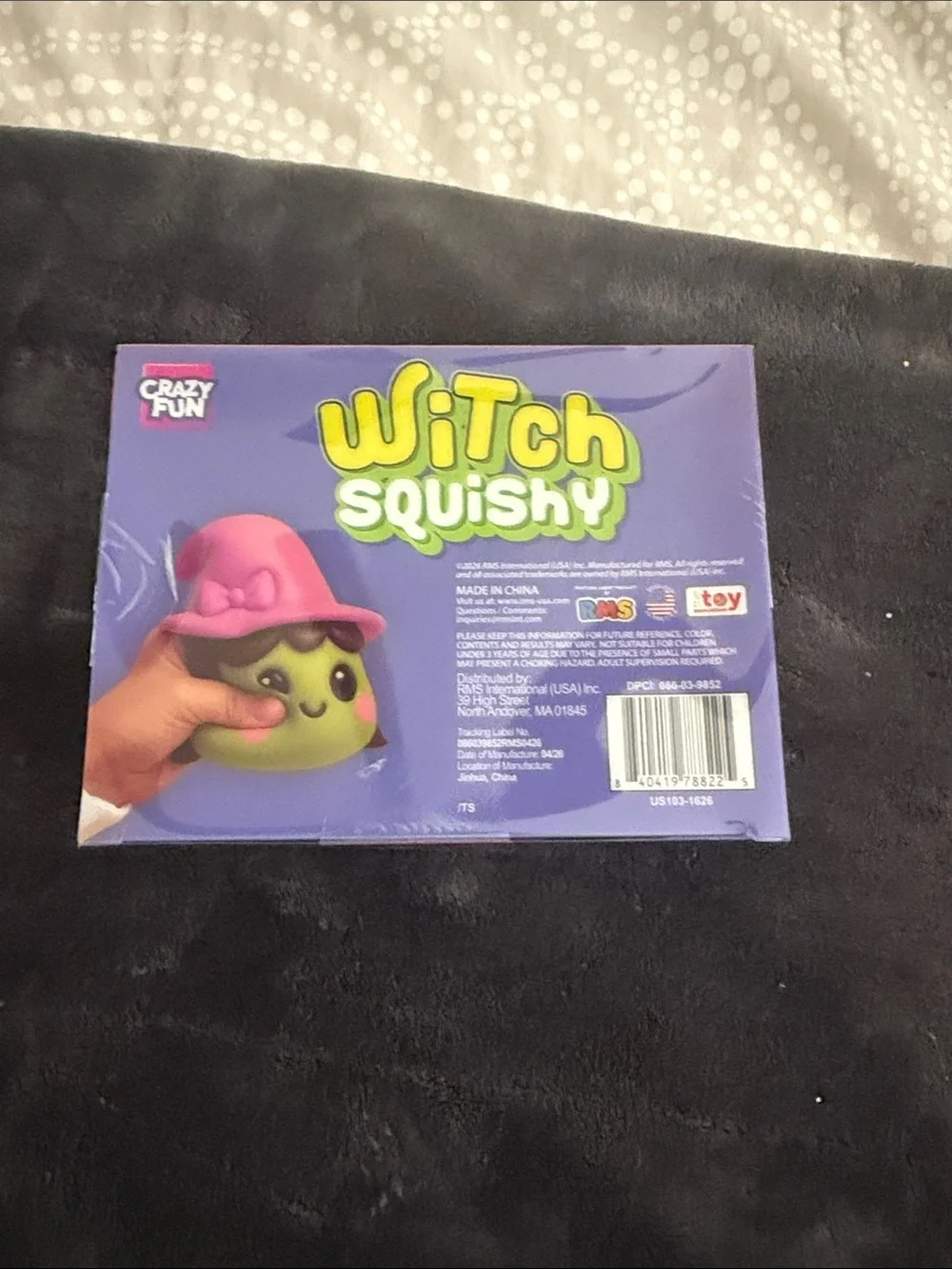 Witch Squishy Toy - Green & Pink NWT unopened. Authentic